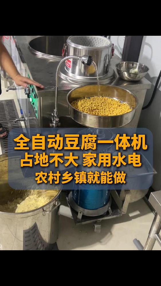 全自动豆腐机制作视频全过程