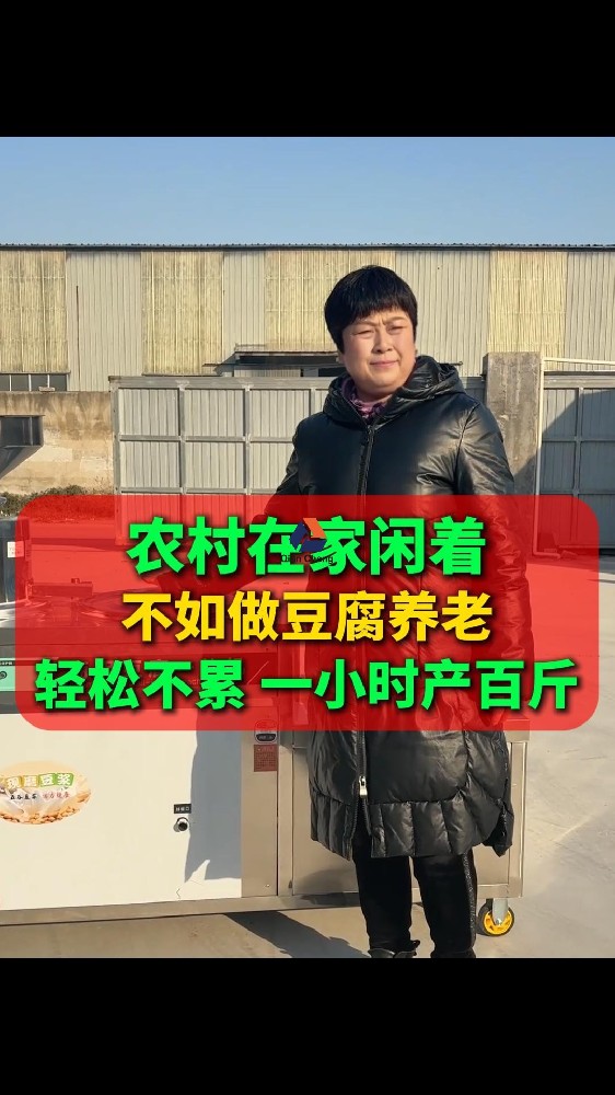 全自动豆腐机,农村在家闲着不如做豆腐养老轻松不累一小时产百斤